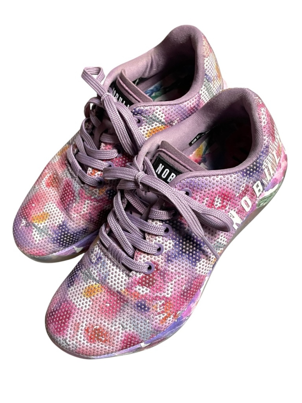 NOBULL Outwork "Bouquet" Watercolor Floral Collection Trainer Shoes Sz  7 - Picture 4 of 12